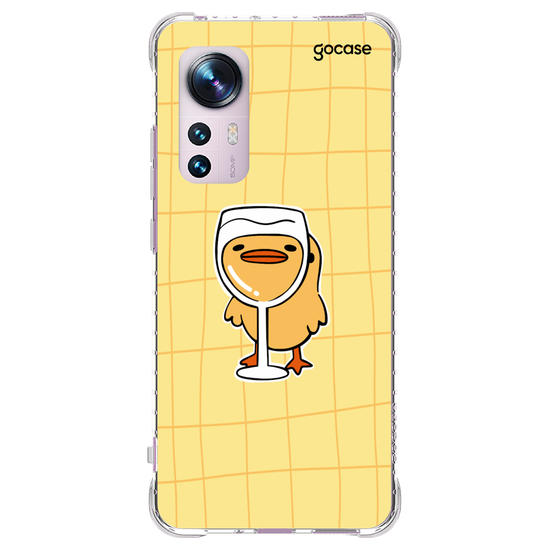 Capinha para celular Wine Glass Duck