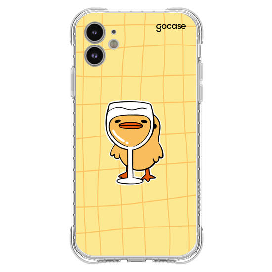 Capinha para celular Wine Glass Duck