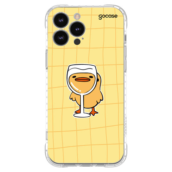 Capinha para celular Wine Glass Duck