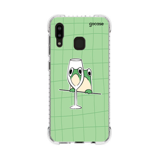 Capinha para celular Wine Glass Frog