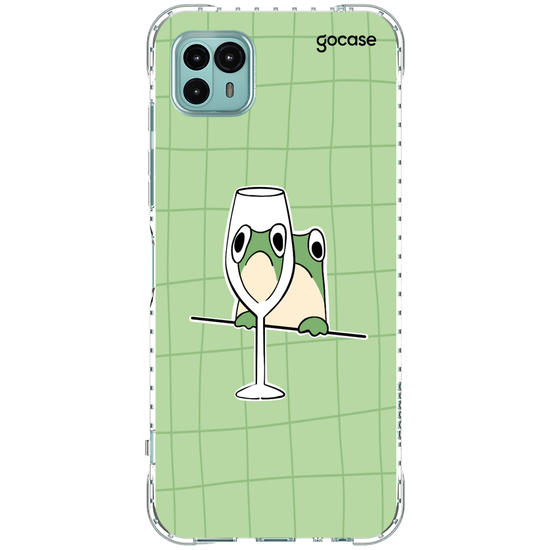 Capinha para celular Wine Glass Frog