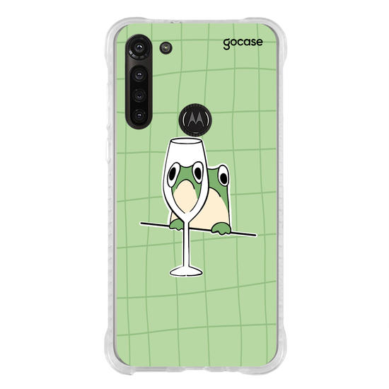 Capinha para celular Wine Glass Frog