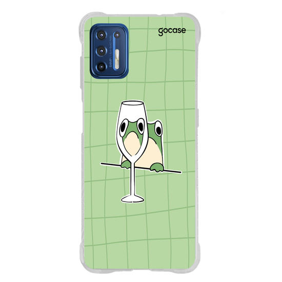 Capinha para celular Wine Glass Frog