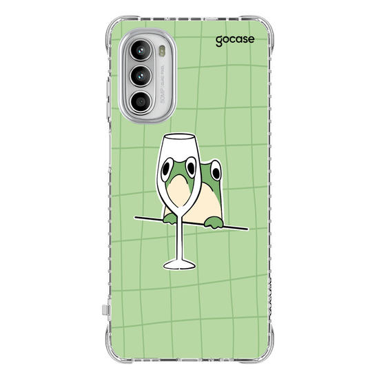 Capinha para celular Wine Glass Frog