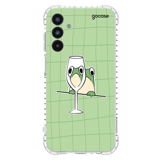 Capinha para celular Wine Glass Frog
