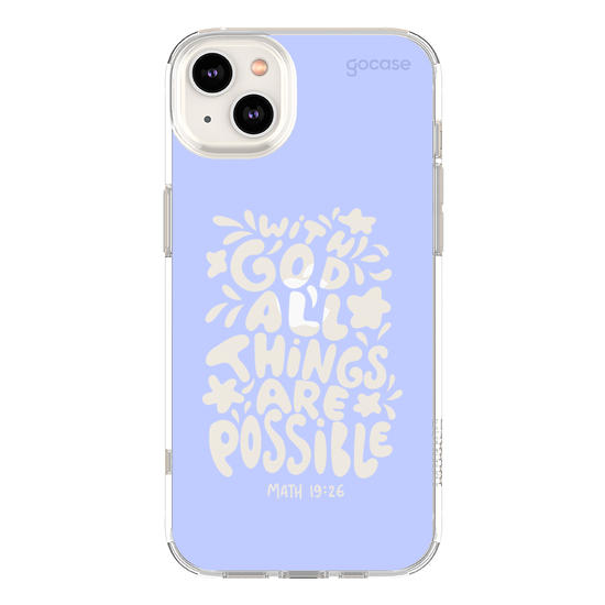 Capinha para celular  With God All Things Are Possible