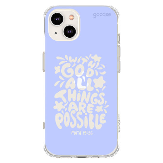 Capinha para celular  With God All Things Are Possible