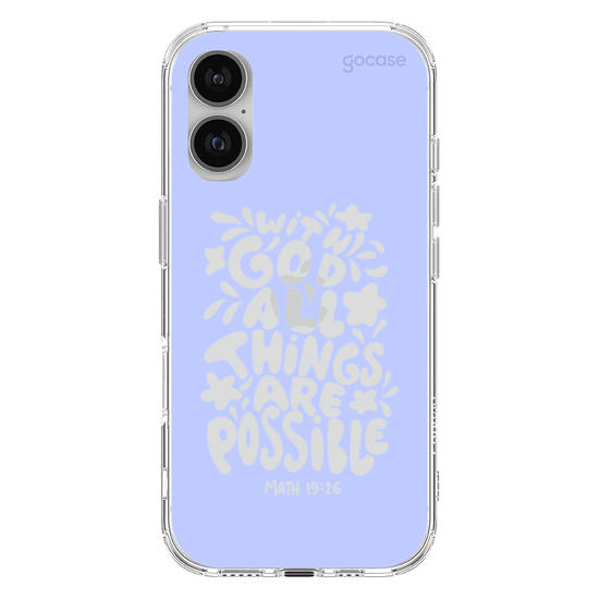 Capinha para celular  With God All Things Are Possible