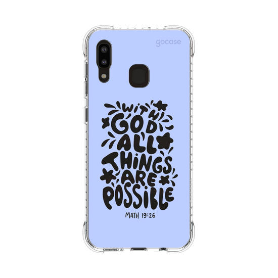 Capinha para celular  With God All Things Are Possible
