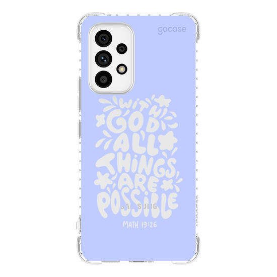 Capinha para celular  With God All Things Are Possible