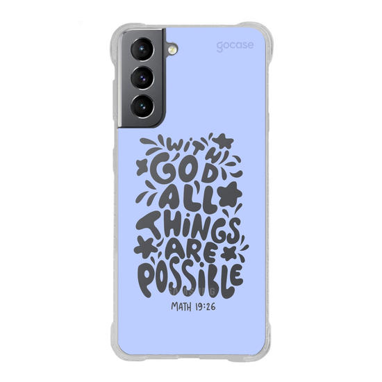 Capinha para celular  With God All Things Are Possible