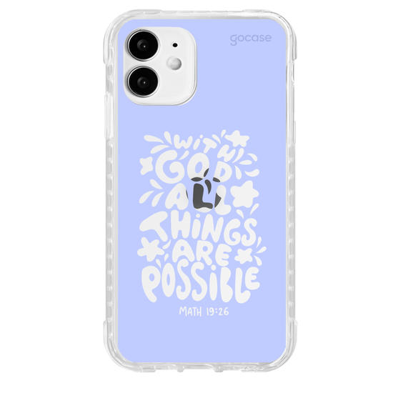 Capinha para celular  With God All Things Are Possible