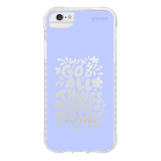 Capinha para celular  With God All Things Are Possible