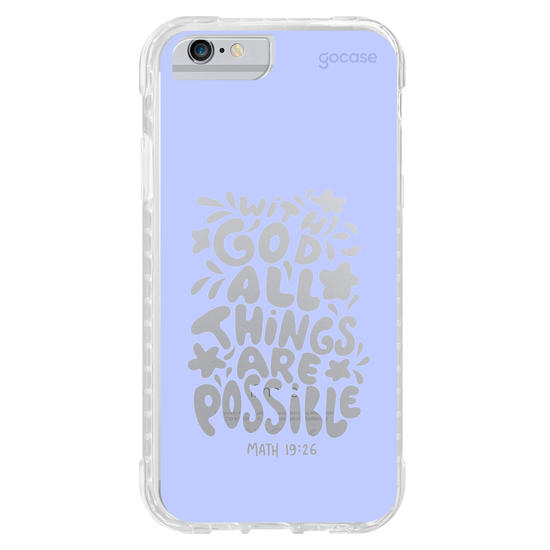 Capinha para celular  With God All Things Are Possible