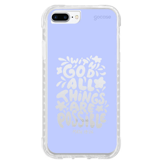 Capinha para celular  With God All Things Are Possible