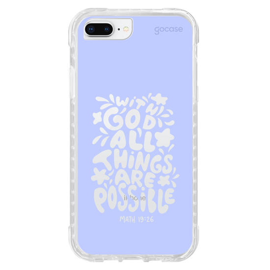 Capinha para celular  With God All Things Are Possible