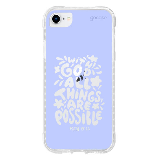 Capinha para celular  With God All Things Are Possible