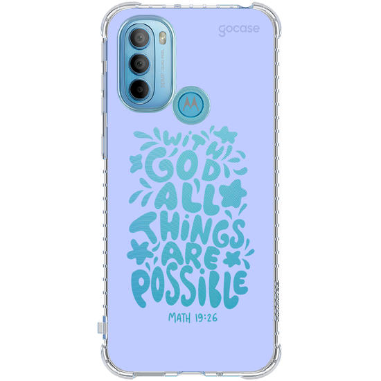 Capinha para celular  With God All Things Are Possible
