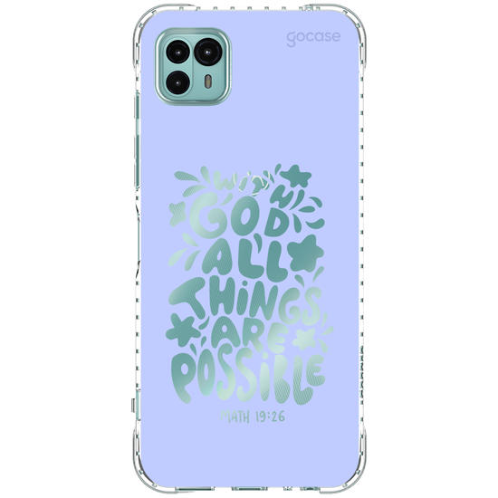 Capinha para celular  With God All Things Are Possible