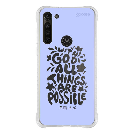Capinha para celular  With God All Things Are Possible
