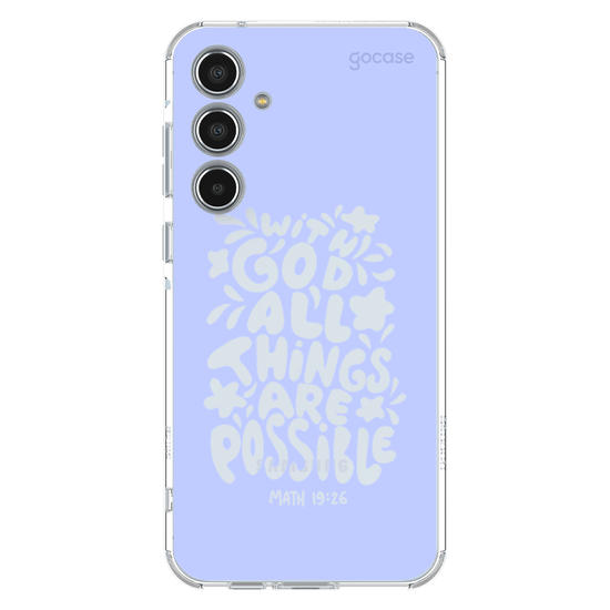 Capinha para celular  With God All Things Are Possible