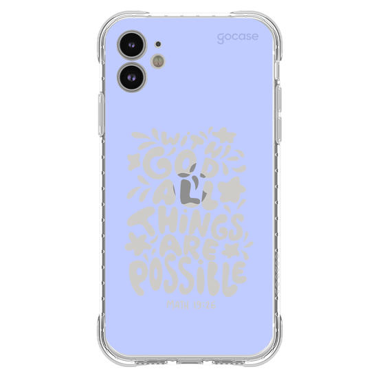 Capinha para celular  With God All Things Are Possible