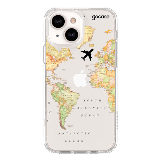 World Map Blank Phone Case