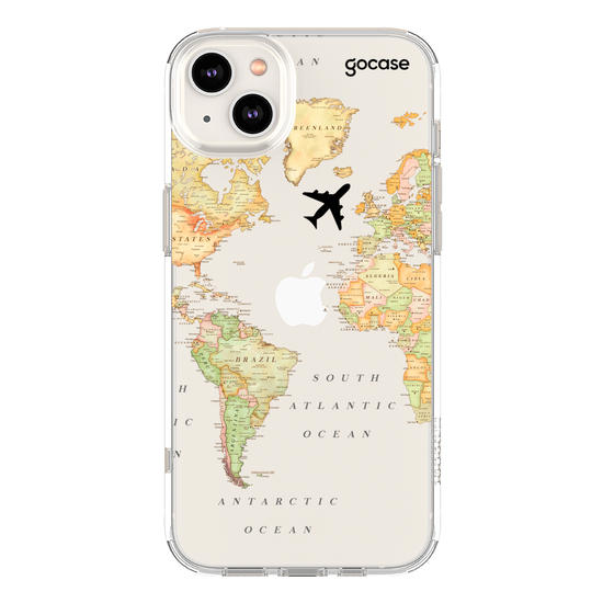 Capinha para celular Mapa Mundi Clean