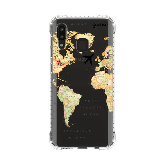 Capinha para celular Mapa Mundi Clean