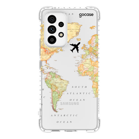 Capinha para celular Mapa Mundi Clean
