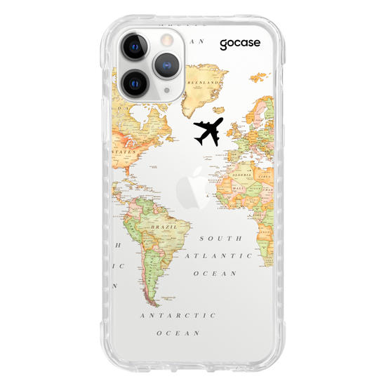 Capinha para celular Mapa Mundi Clean