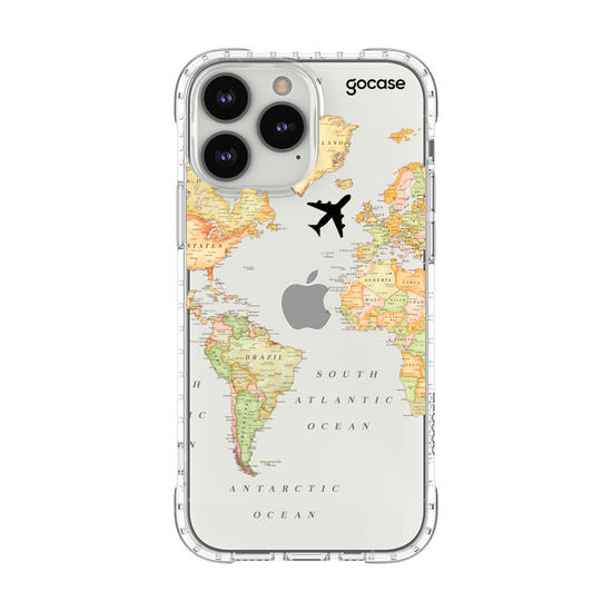 Capinha para celular Mapa Mundi Clean