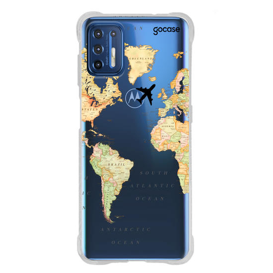 Capinha para celular Mapa Mundi Clean
