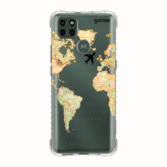Capinha para celular Mapa Mundi Clean