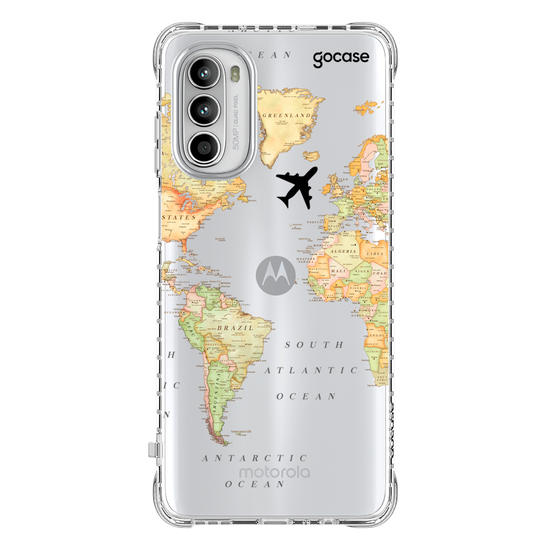 Capinha para celular Mapa Mundi Clean