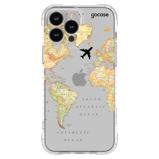 Capinha para celular Mapa Mundi Clean