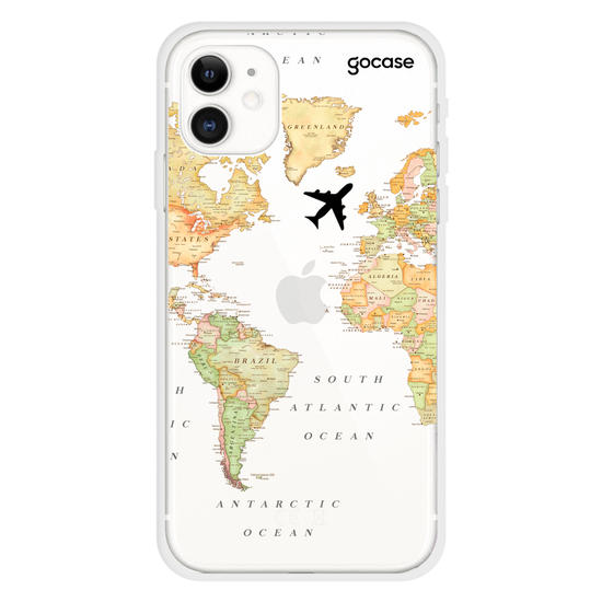 World Map Blank Phone Case