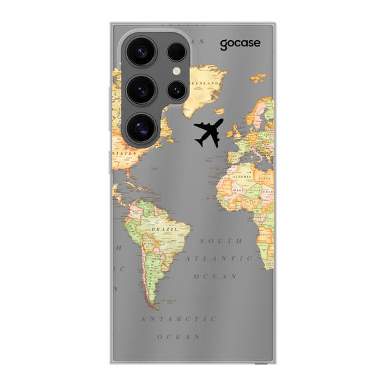 World Map Blank Phone Case