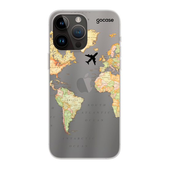 World Map Blank Phone Case