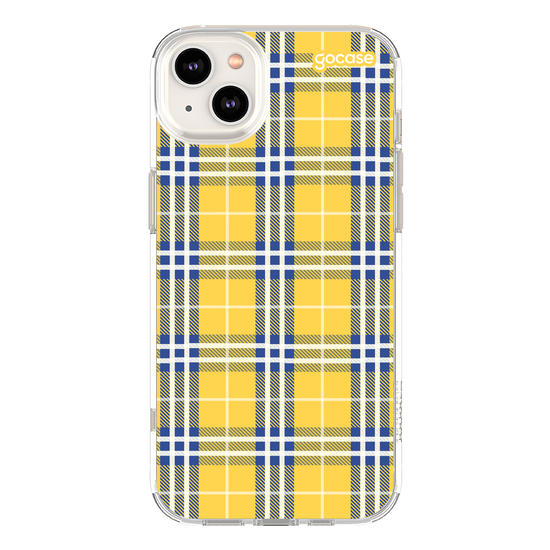 Capinha para celular Xadrez Amarelo