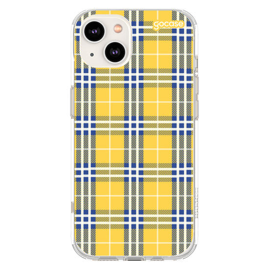 Capinha para celular Xadrez Amarelo