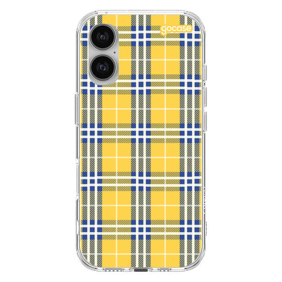 Capinha para celular Xadrez Amarelo