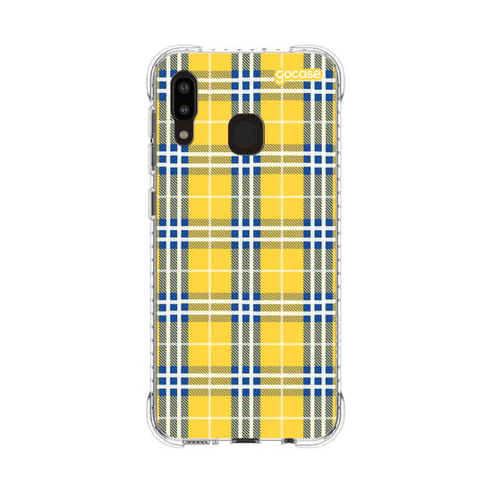 Capinha para celular Xadrez Amarelo