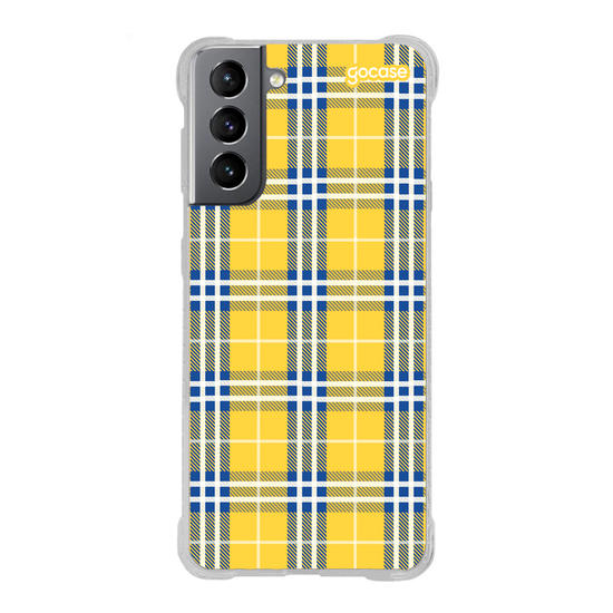 Capinha para celular Xadrez Amarelo