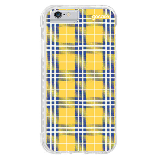 Capinha para celular Xadrez Amarelo