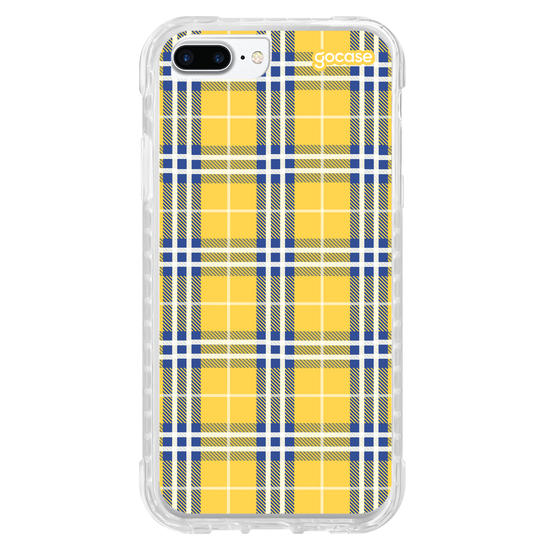 Capinha para celular Xadrez Amarelo