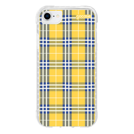 Capinha para celular Xadrez Amarelo