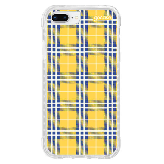Capinha para celular Xadrez Amarelo