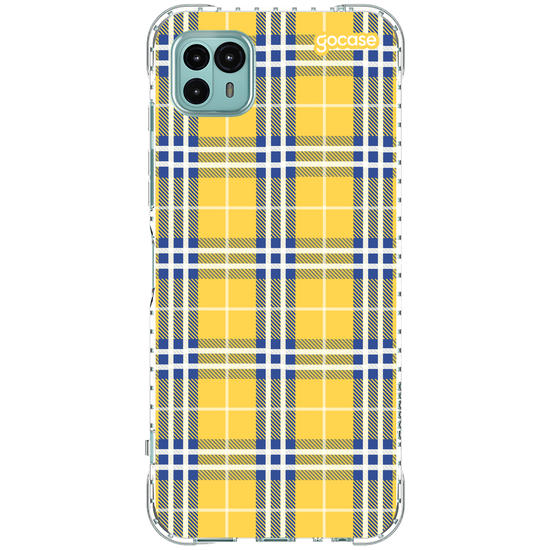Capinha para celular Xadrez Amarelo