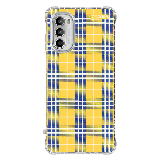 Capinha para celular Xadrez Amarelo